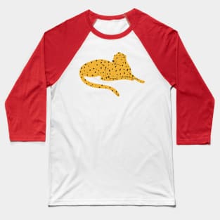 Leopard Napping IllustrationClip Art Baseball T-Shirt